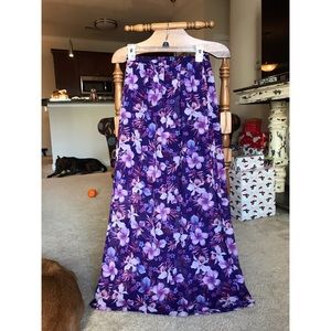 Forever 21 Sheer Floral Maxi Skirt